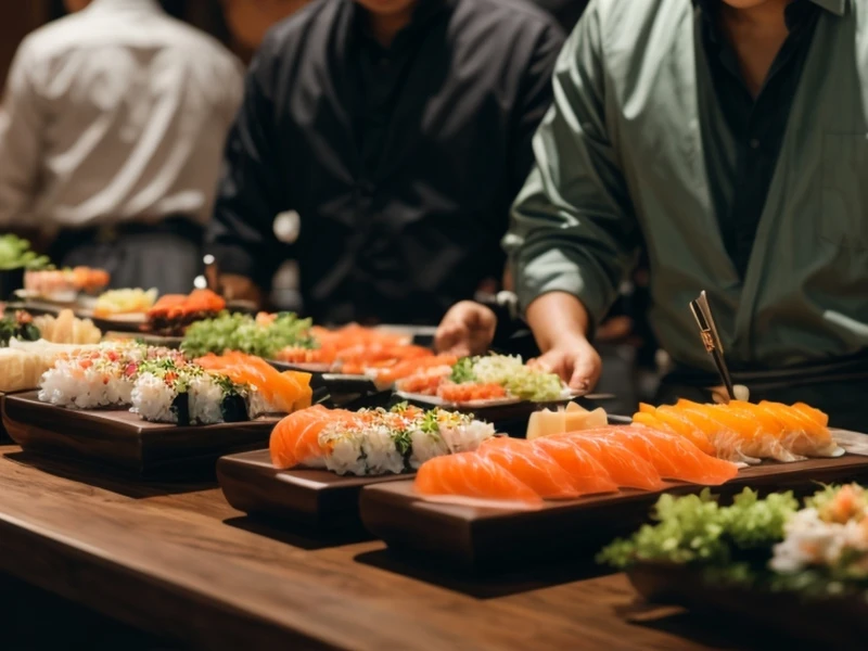 impreza okolicznosciowa w restauracji poznan okraglak 360 sushi